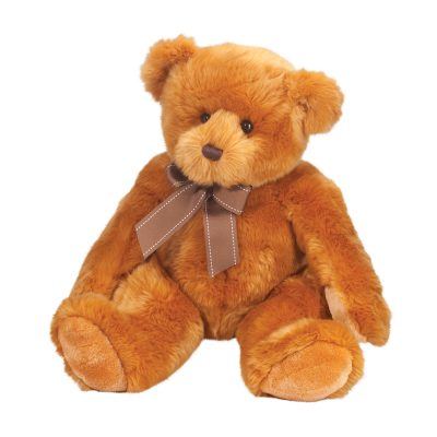 Classic soft, brown teddy bear stuffed animal.