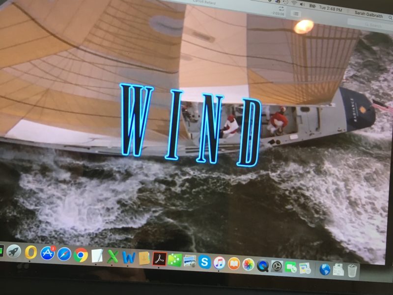 Wind film opening credits